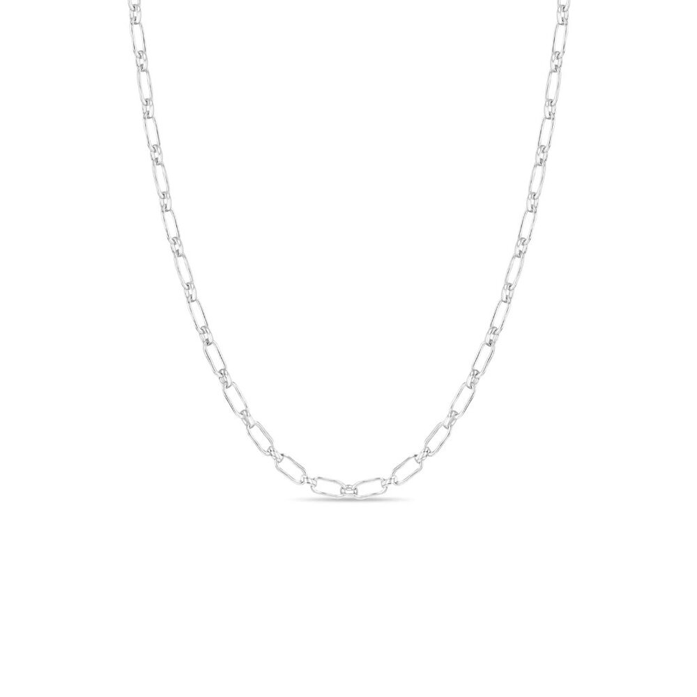NWT Zoe Chicco Sterling Silver Mixed Link Chain Necklace
